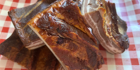 Alm. røget bacon 500 gr.
